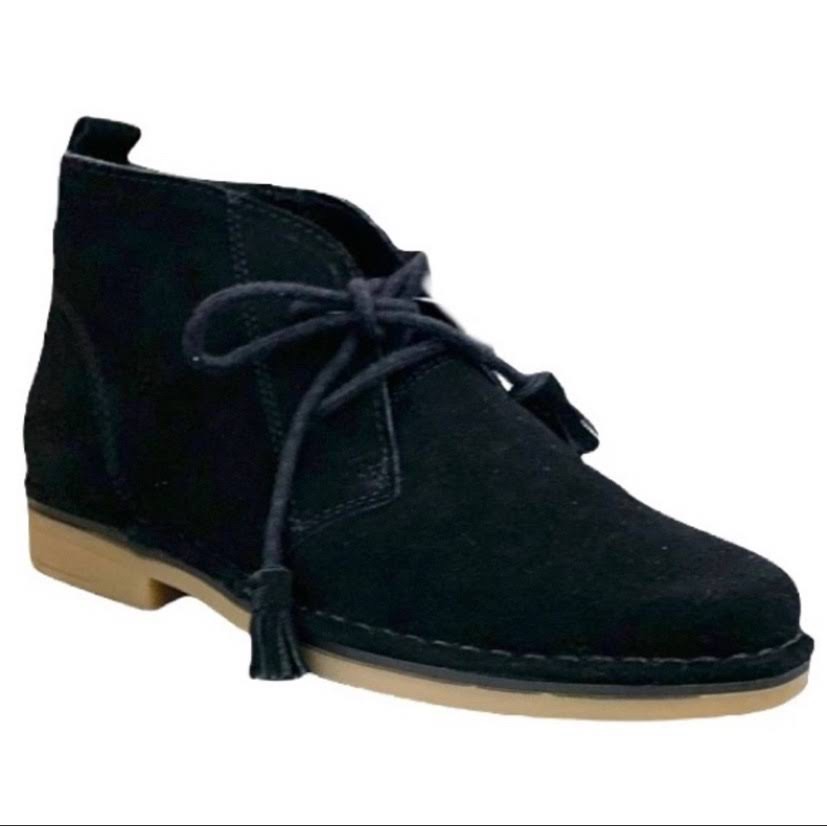 Tommy Bahama Nwot Evert Black Suede Leather Chukka Desert Booties Boots Size 7.5